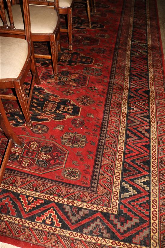 Large red pattern carpet
